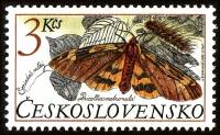 (1987-86) Марка Чехословакия "Медведица-хозяйка"    Охрана природы. Бабочки III Θ